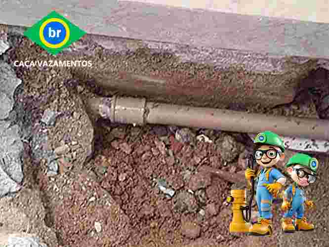 Conserto de vazamento de ar em tubulações da Sabesp para conta elevada